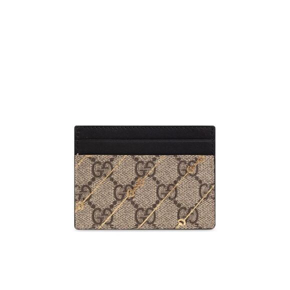 Gucci Black and Gold Card Holder - Picture 2 of 8
